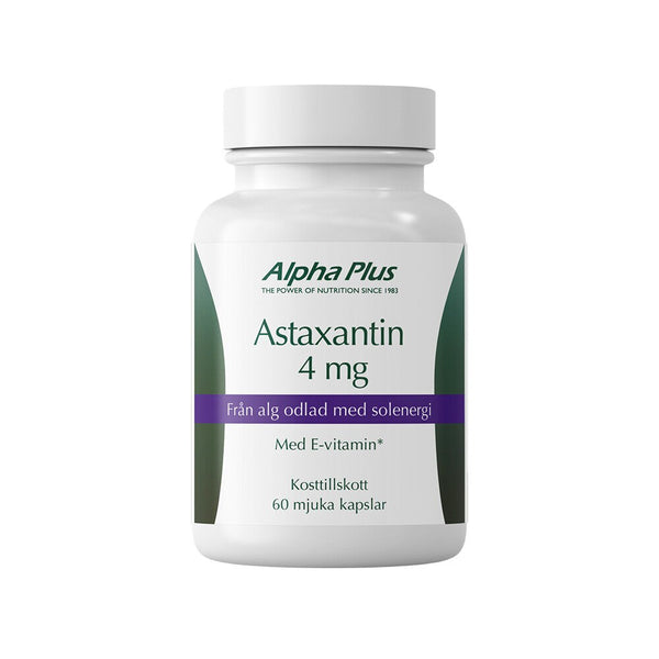 Alpha Plus Astaxantin 4 mg 60 kapslar