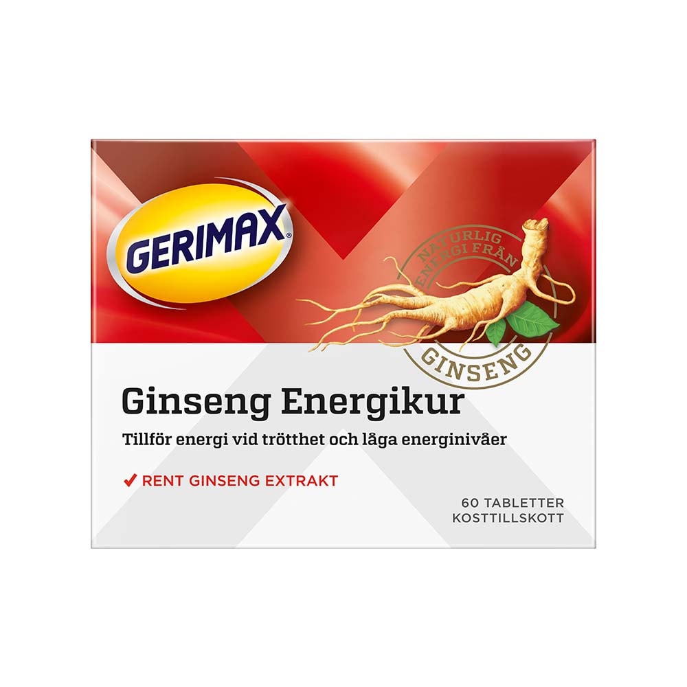 Gerimax Ginseng Energikur 60 tabletter