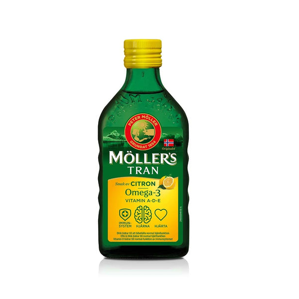 Möllers Omega-3 Tran Citron 250 ml Flytande