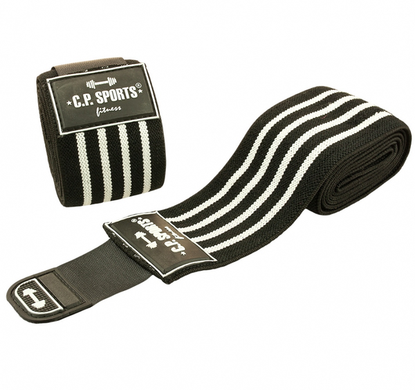 C.P. Sports Elbow Wraps Pro Black White 1,3 m – produktöversikt