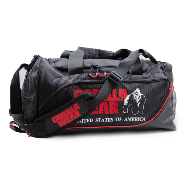 Gorilla Wear Jerome Gym Bag black/red – gymväska från andra sidan