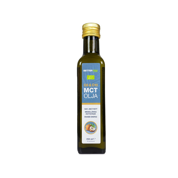 Better You MCT-Olja 250 ml – i glasflaska