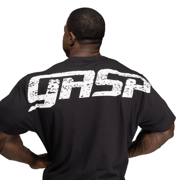 GASP Original Tee Svart/Vit – närbild av ryggtryck