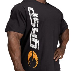 GASP Original Tee Svart/Vit – detalj av ryggtryck