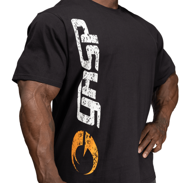 GASP Original Tee Svart/Vit – detalj av ryggtryck