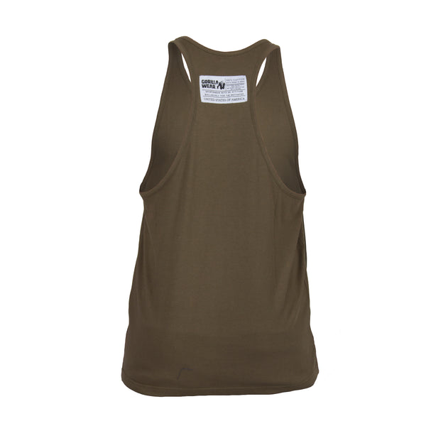 Gorilla Wear Classic Tank Top Army Green – linne bakifrån