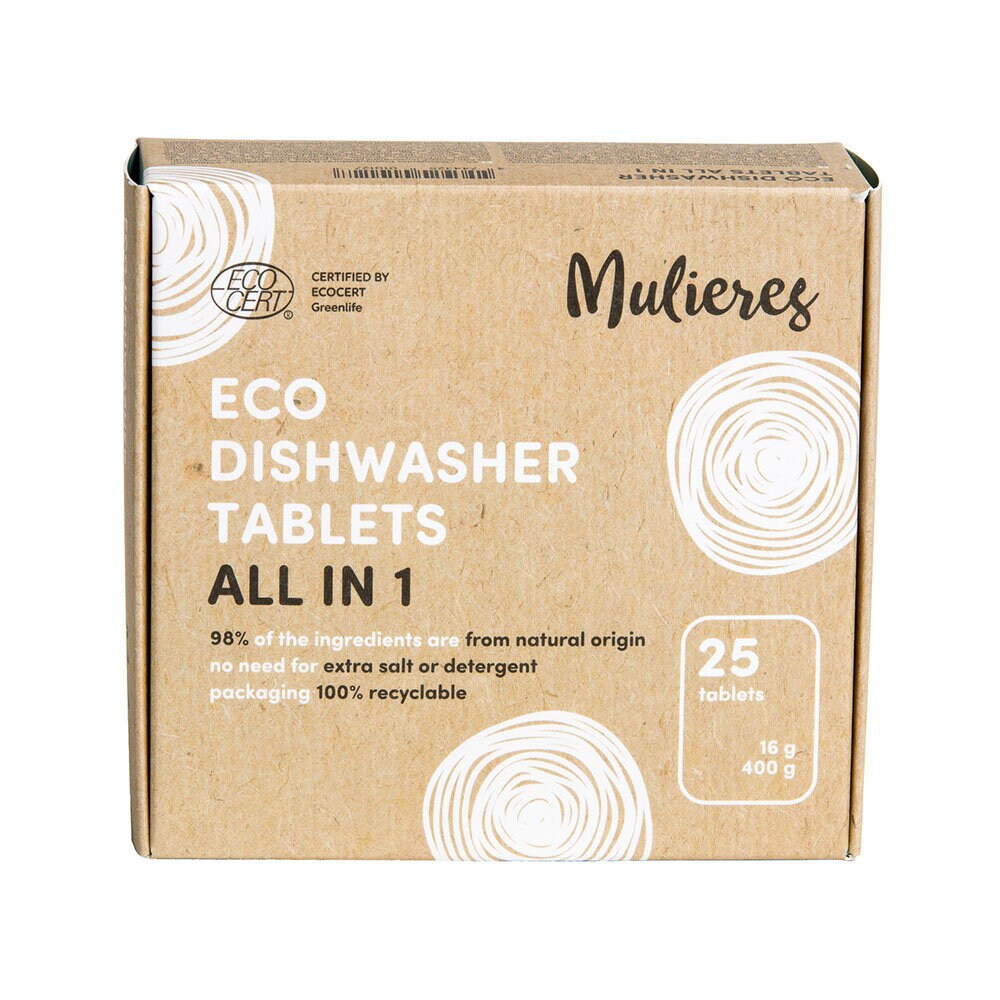 Mulieres Naturliga Maskindisktabletter All in 1, 25 st