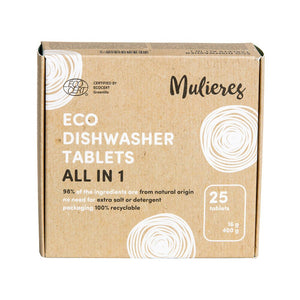 Mulieres Naturliga Maskindisktabletter All in 1, 25 st