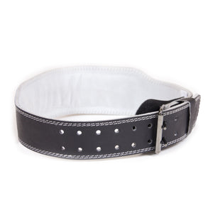 Gorilla Wear 4 Inch Padded Leather Belt Black/Grey – produkt från sidan