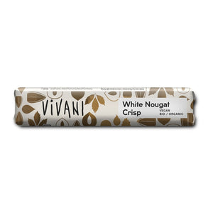 Vivani Ekologisk Vit Vegansk Choklad Nougatcrisp 35 g