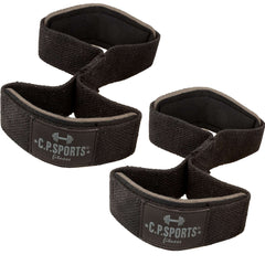 C.P. Sports Figure 8 Straps Lifting Loops Black