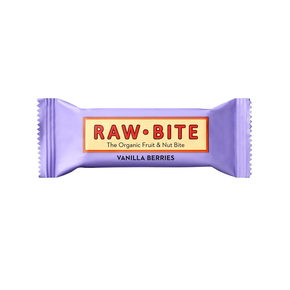 RawBite Frukt- & Nötbar Bär/Vanilj 50 g