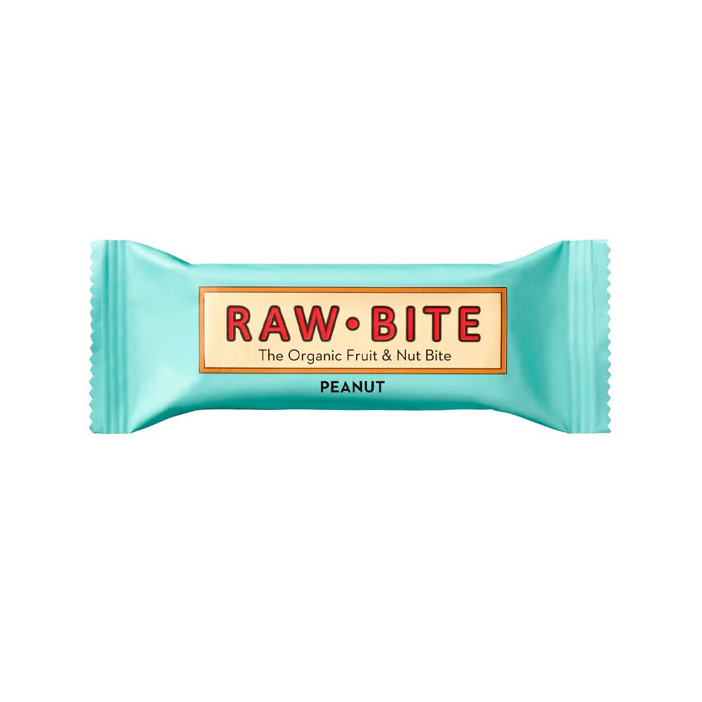 RawBite Frukt- & Nötbar Jordnöt 50 g
