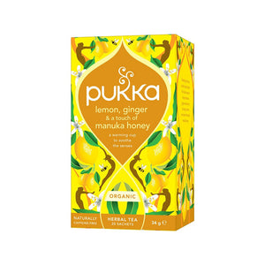 Pukka Te Lemon Ginger Manuka Honey 20 påsar