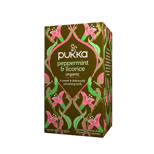 Pukka Te Peppermint & Licorice 20 påsar – & Licorice teförpackning