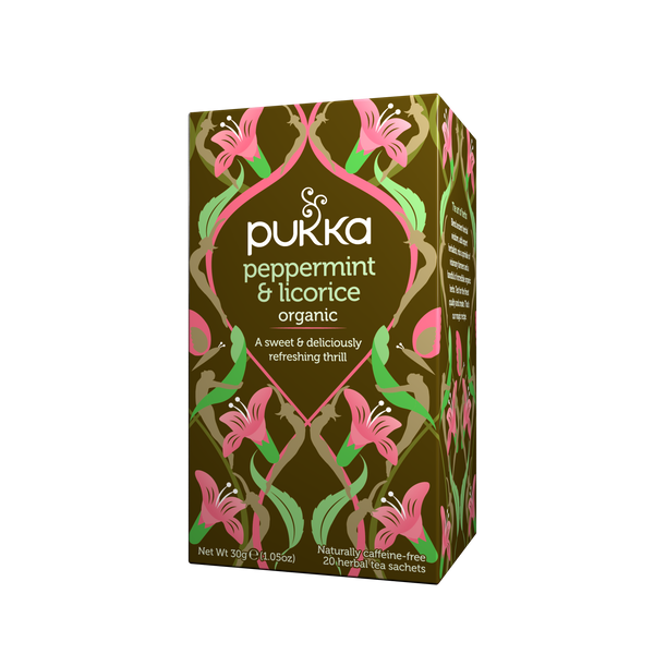 Pukka Te Peppermint & Licorice 20 påsar – & Licorice teförpackning