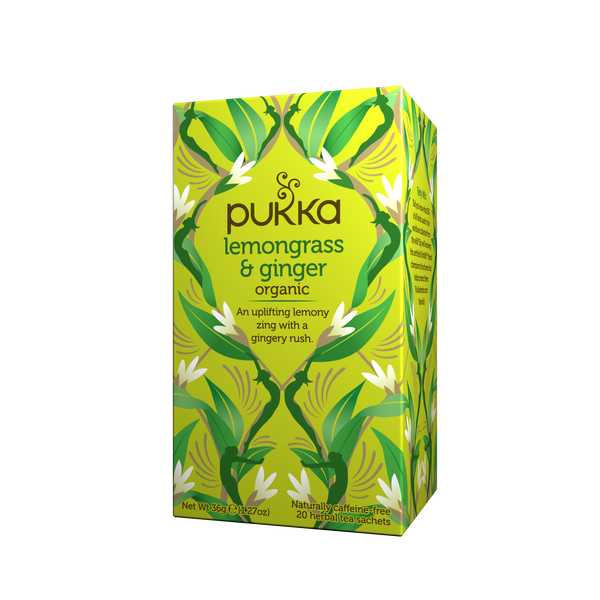 Pukka Te Lemongrass & Ginger 20 påsar – & Ginger teförpackning
