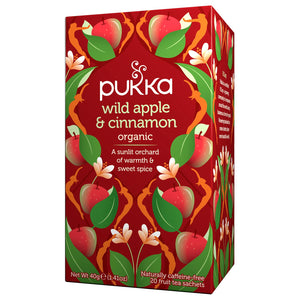 Pukka Te Wild Apple & Cinnamon 20 påsar – & Cinnamon teförpackning