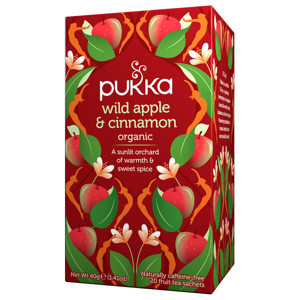 Pukka Te Wild Apple & Cinnamon 20 påsar – & Cinnamon teförpackning