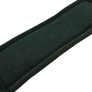 C.P. Sports Padded Leather Lifting Straps Black – närbild av vaddering och material