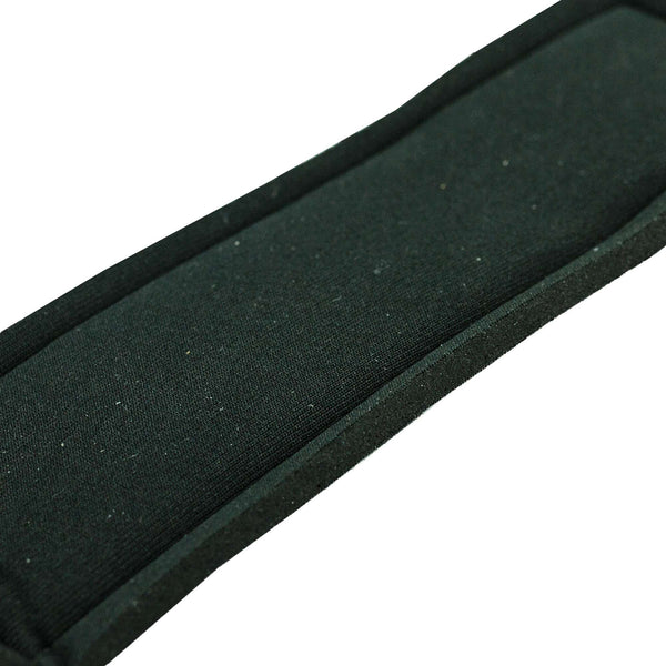 C.P. Sports Padded Leather Lifting Straps Black – närbild av vaddering och material