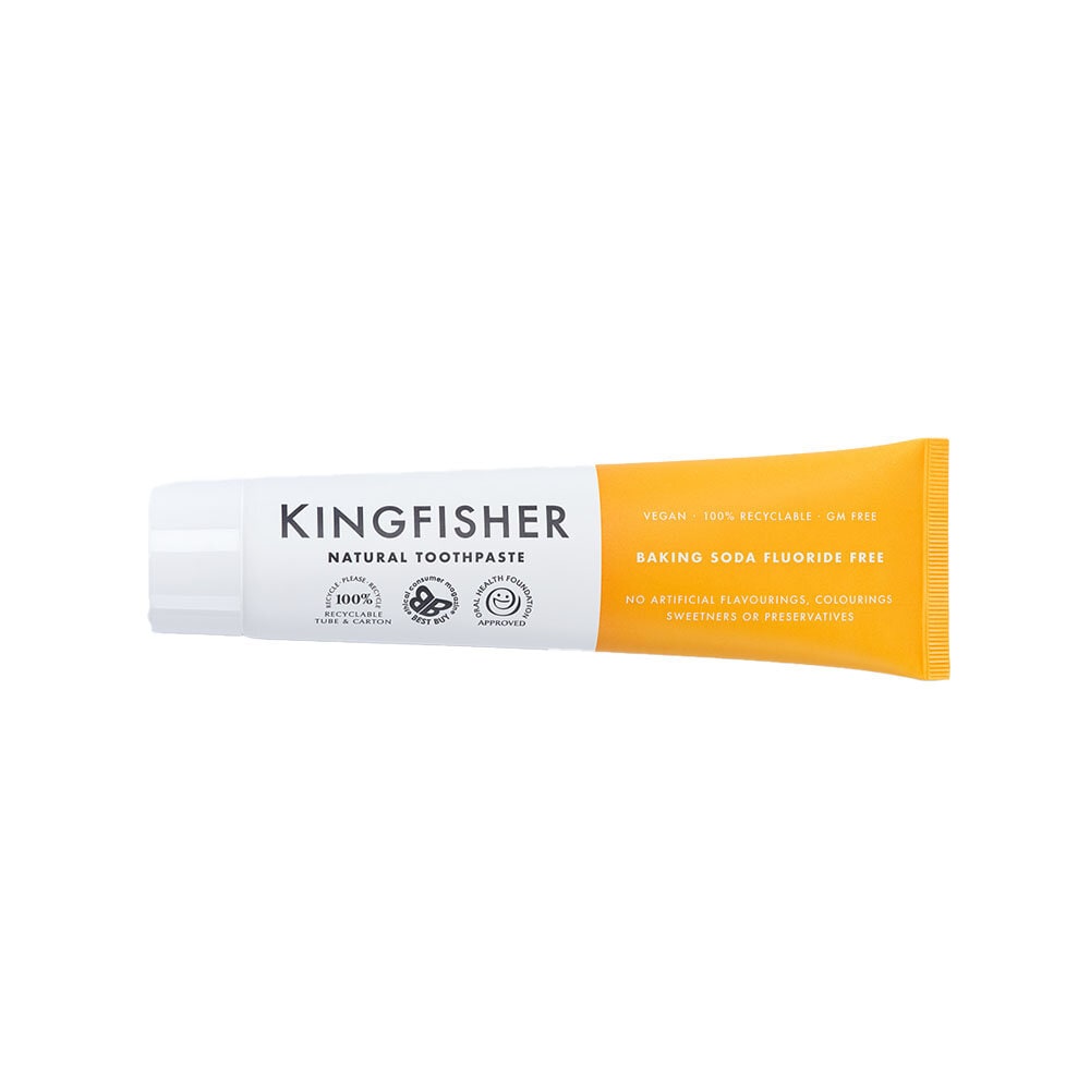 Kingfisher Naturlig Fluorfri Tandkräm Bikarbonat Mintsmak 100 ml
