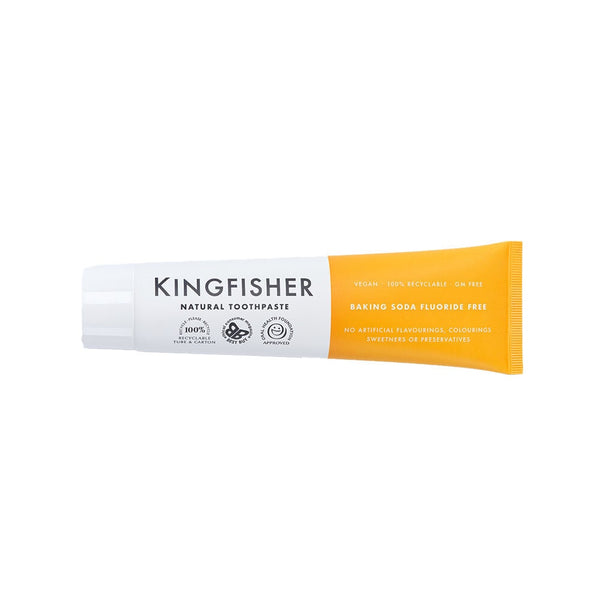 Kingfisher Naturlig Fluorfri Tandkräm Bikarbonat Mintsmak 100 ml