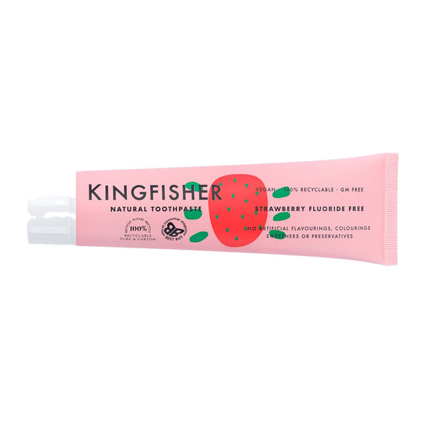 Kingfisher Naturlig Fluorfri Tandkräm Jordgubb Barn 100 ml