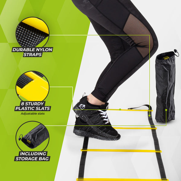 Virtufit Speed Koordinationsstege 4 m – agilitystege i användning