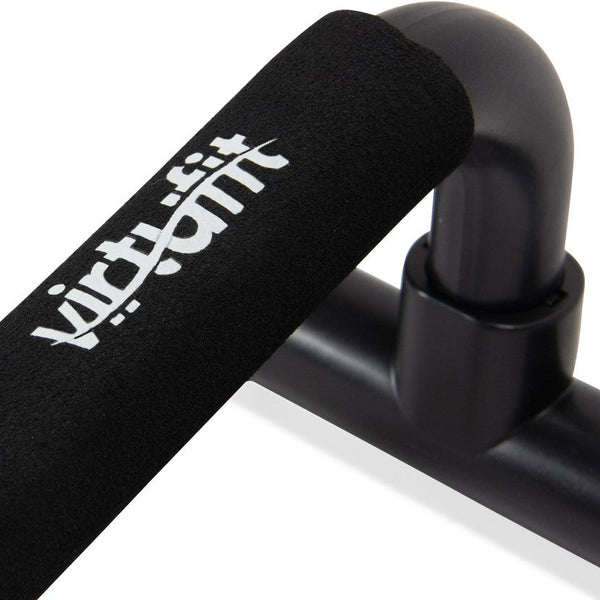 Virtufit Push Up Bars – närbild av handtag och skumgrepp