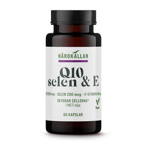 Närokällan Q10 200 mg + Selen & E 60 kapslar