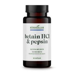 Närokällan Betain HCL & Pepsin 90 kapslar