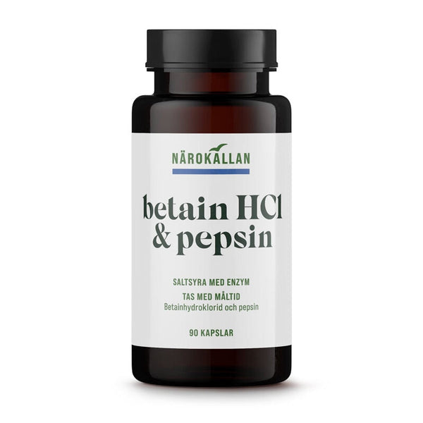Närokällan Betain HCL & Pepsin 90 kapslar