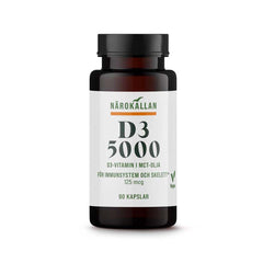 Närokällan D3 5000 Vegan 90 kapslar