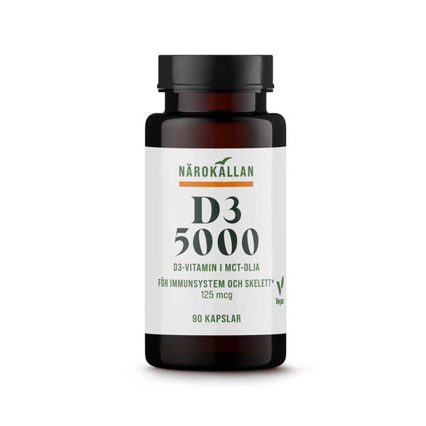 Närokällan D3 5000 Vegan 90 kapslar