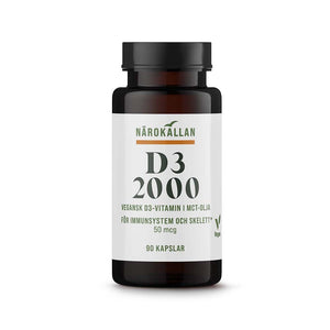Närokällan D3 2000 Vegan 90 kapslar