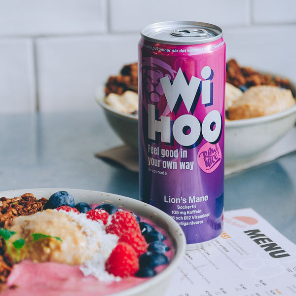 Rawnice WIHOO Energidryck Graponade 330 ml – vid frukostskål