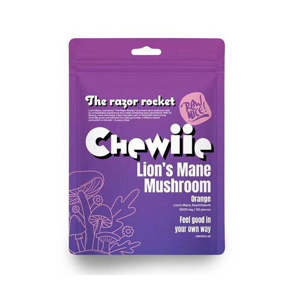 Rawnice Chewiie Lion's Mane Mushroom Gummies 60 st