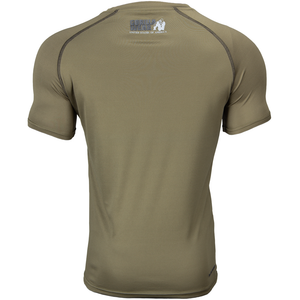 Gorilla Wear Performance T-Shirt Army Green – bakifrån
