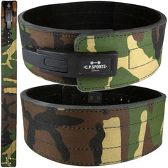 C.P. Sports Powerlifting Lever Belt Green Camo