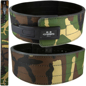 C.P. Sports Powerlifting Lever Belt Green Camo