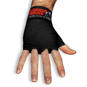 Gorilla Wear Boxing Hand Wraps Black 3 m – boxningslinda runt öppen hand