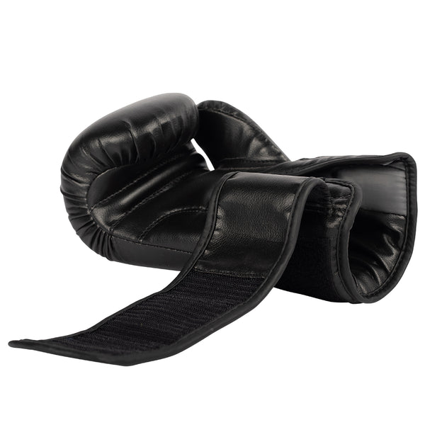 Gorilla Wear Mosby Boxing Gloves Black – närbild av boxningshandskarnas öppning