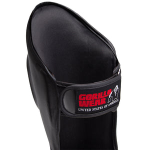 Gorilla Wear Mosby Shin Guards Black – benskydd framifrån