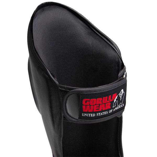 Gorilla Wear Mosby Shin Guards Black – benskydd framifrån