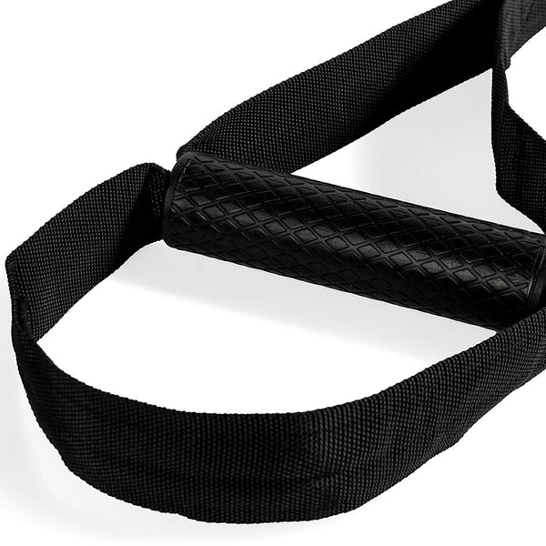 Virtufit Suspension Trainer Pro – närbild av handtag och fotögla