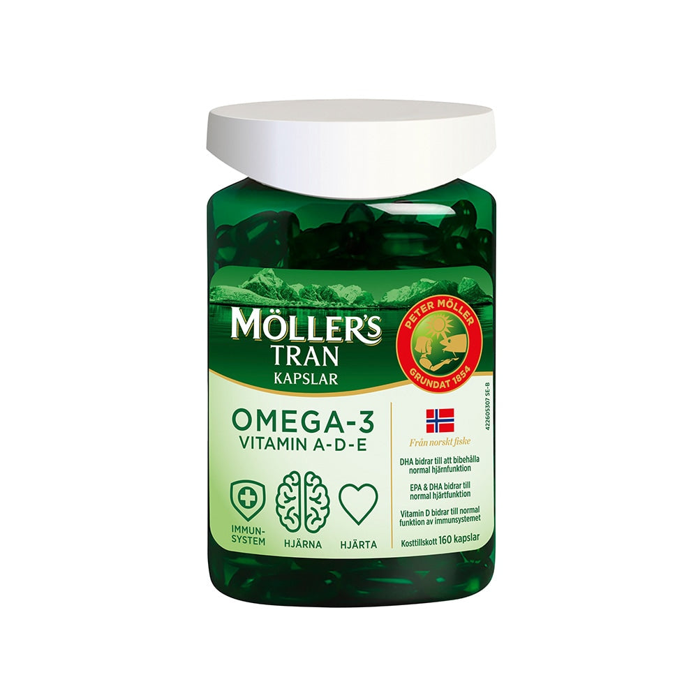 Möllers Omega-3 Tran 160 kapslar