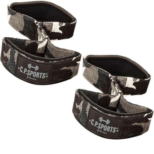 C.P. Sports Figure 8 Straps Lifting Loops white camo