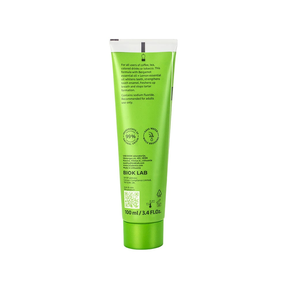 Ecodenta Exceptional Whitening Toothpaste With Bergamote Oil 100 ml