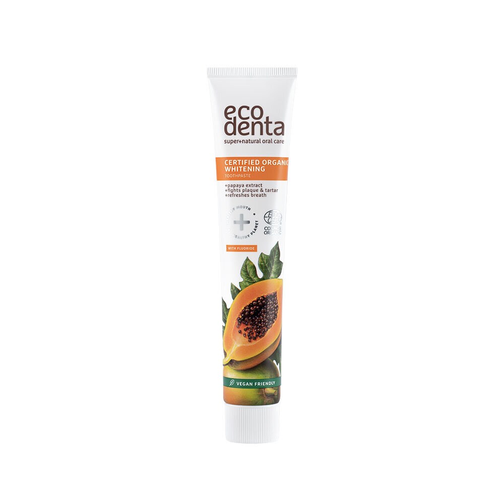 Ecodenta Organic Whitening Toothpaste With Papaya Extract 75 ml